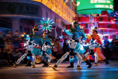 器人取鼓手同奏《艺阵雄风》